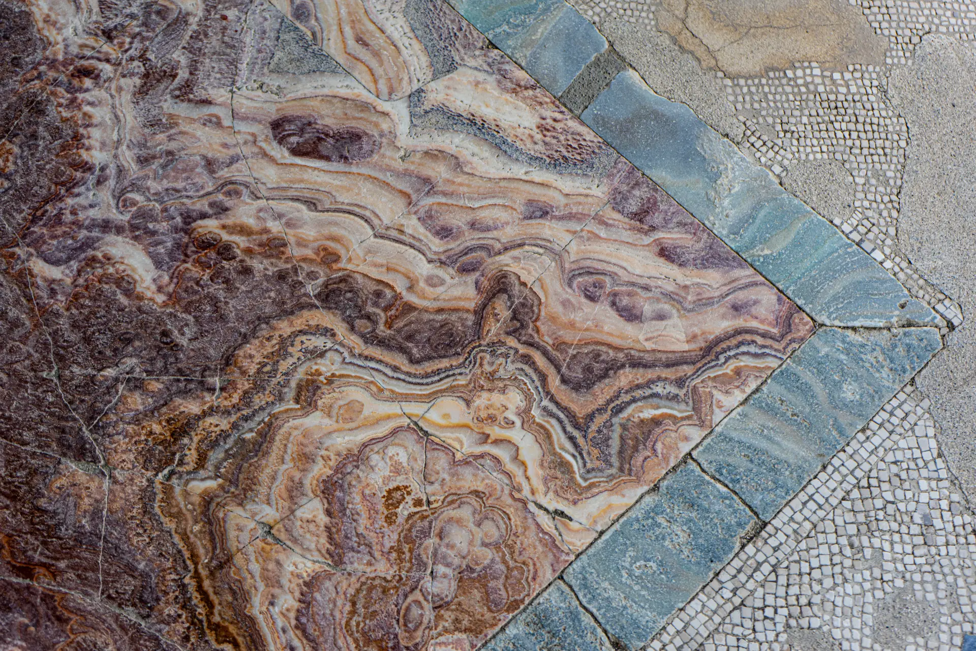Close-up detail of nuanced mineral stone surface