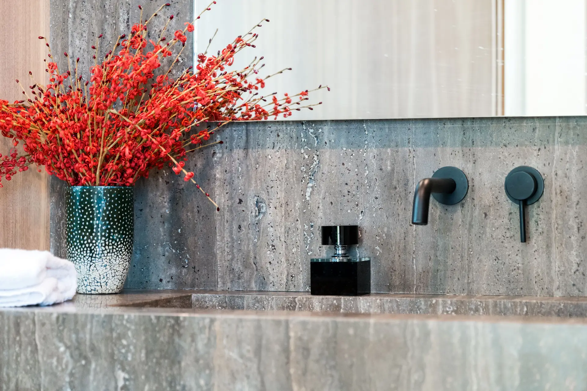 Architectural stone commercial interior hospitality design