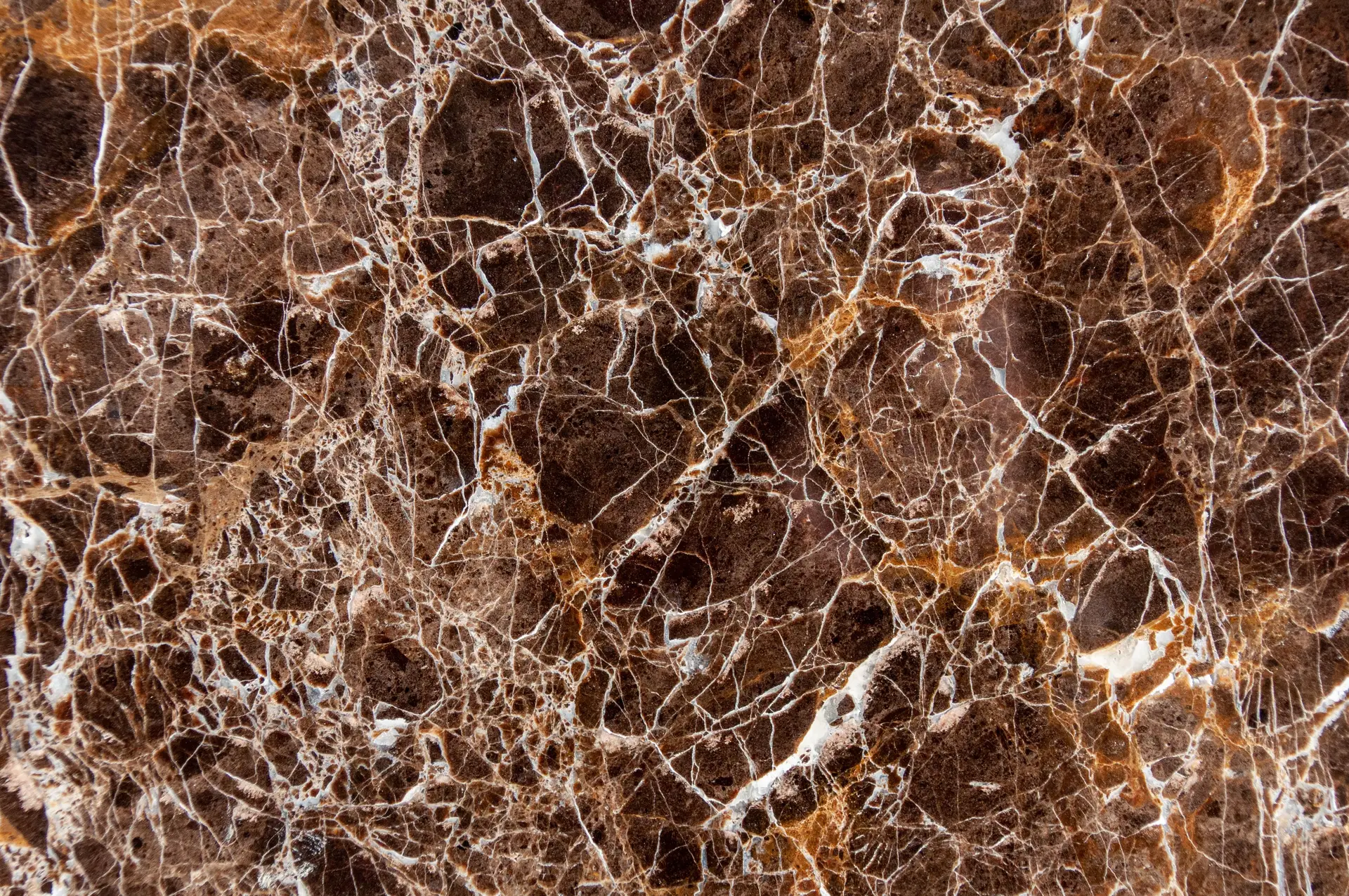 Intricate earth-toned marble textures with crystalline stratification